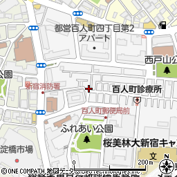 東京都新宿区百人町3丁目10-7周辺の地図