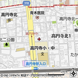 高円寺サニーハイツ周辺の地図