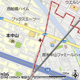 千葉県船橋市本中山5丁目1-4周辺の地図