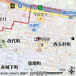 東京都新宿区水道町周辺の地図