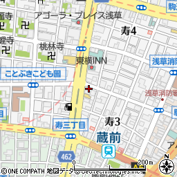 ニッカホーム株式会社　大問屋浅草店周辺の地図