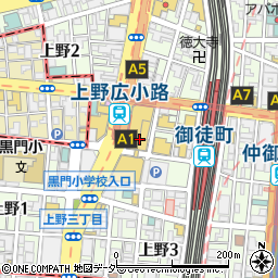 マックスマーラステュディオ松坂屋上野店周辺の地図