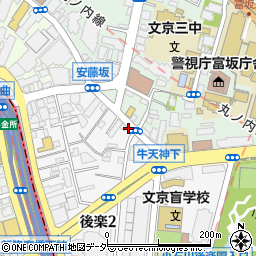 リパーク後楽２丁目第２駐車場周辺の地図