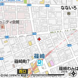 臨海セミナー篠崎校周辺の地図