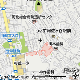 〒166-0001 東京都杉並区阿佐谷北の地図