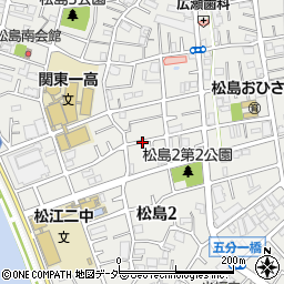 東京都江戸川区松島2丁目周辺の地図