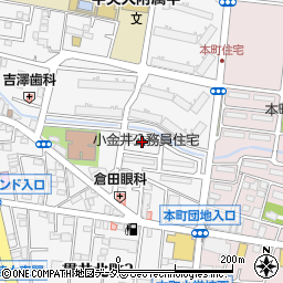 小金井公務員住宅周辺の地図