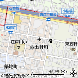 東京都新宿区西五軒町7-6周辺の地図