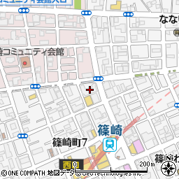 カーブス篠崎町周辺の地図