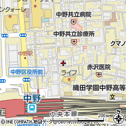 JOJOLAPA ジョジョラパ 中野店周辺の地図