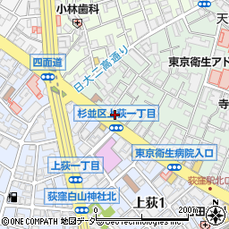 パソコンスクールキュリオステーション　荻窪店周辺の地図