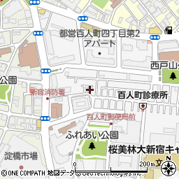 東京都新宿区百人町3丁目10-10周辺の地図