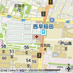 新宿北郵便局　荷物集荷周辺の地図