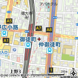 蔵元居酒屋 清龍 上野二号店周辺の地図