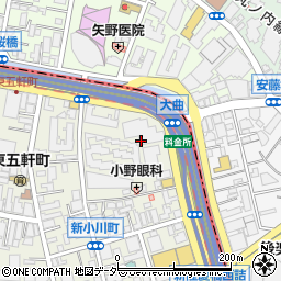 東京都新宿区新小川町6周辺の地図