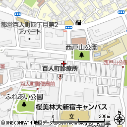 東京都新宿区百人町3丁目6-1周辺の地図