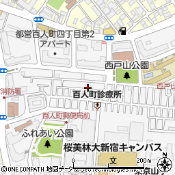 東京都新宿区百人町3丁目6-4周辺の地図