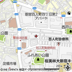 東京都新宿区百人町3丁目10周辺の地図