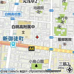 東京都台東区元浅草1丁目7周辺の地図