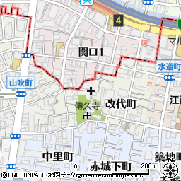 東京都新宿区山吹町315周辺の地図