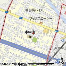千葉県船橋市本中山5丁目7周辺の地図