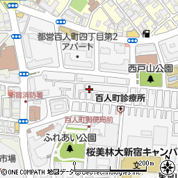 東京都新宿区百人町3丁目6-8周辺の地図