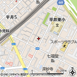 キャッスルパレス平井周辺の地図