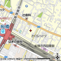 エーパーク西船橋駅北口駐車場周辺の地図