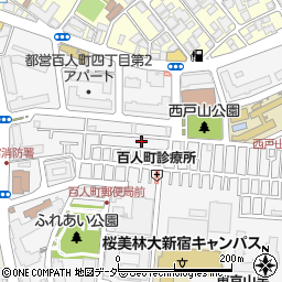 東京都新宿区百人町3丁目6-14周辺の地図