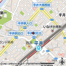 クレア訪問看護ステーション 平井本社周辺の地図