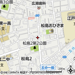 東京都江戸川区松島2丁目24-8周辺の地図