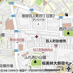 東京都新宿区百人町3丁目10-5周辺の地図