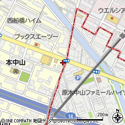 千葉県船橋市本中山5丁目1-27周辺の地図