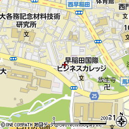 染谷記念国際会館周辺の地図