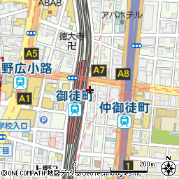 大阪王将 御徒町駅前店周辺の地図