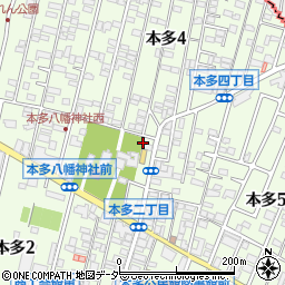 東京都国分寺市本多周辺の地図