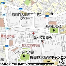 東京都新宿区百人町3丁目6-11周辺の地図