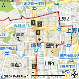 株式会社大佐和老舗　湯島店周辺の地図