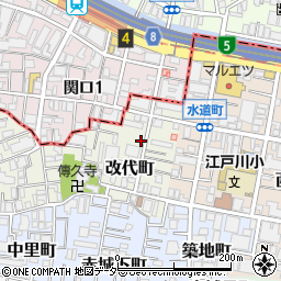 東京都新宿区改代町24周辺の地図