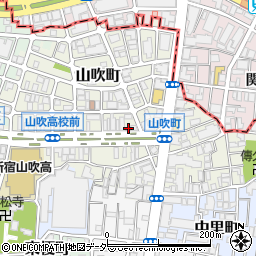 東京都新宿区山吹町333-3周辺の地図