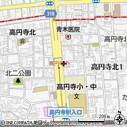 サンフラワー・高円寺周辺の地図