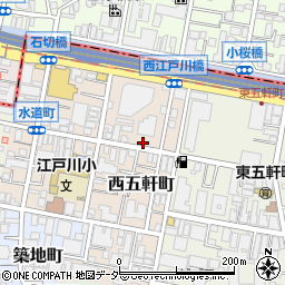 東京都新宿区西五軒町10-2周辺の地図