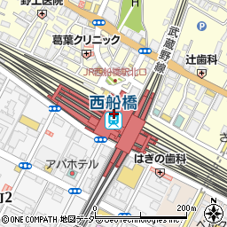 みずほ銀行西船橋駅 ＡＴＭ周辺の地図