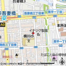 タイムズ東駒形４丁目駐車場周辺の地図