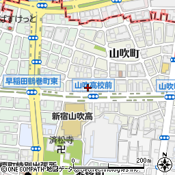 東京都新宿区山吹町336周辺の地図