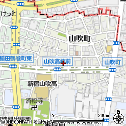 東京都新宿区山吹町335周辺の地図