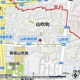 東京都新宿区山吹町334周辺の地図