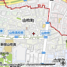 東京都新宿区山吹町333-6周辺の地図