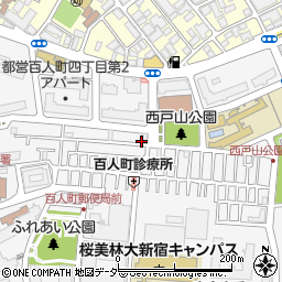 東京都新宿区百人町3丁目7-1周辺の地図