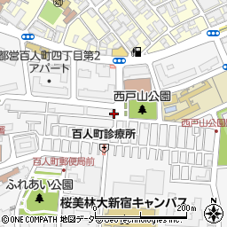 東京都新宿区百人町3丁目7-8周辺の地図